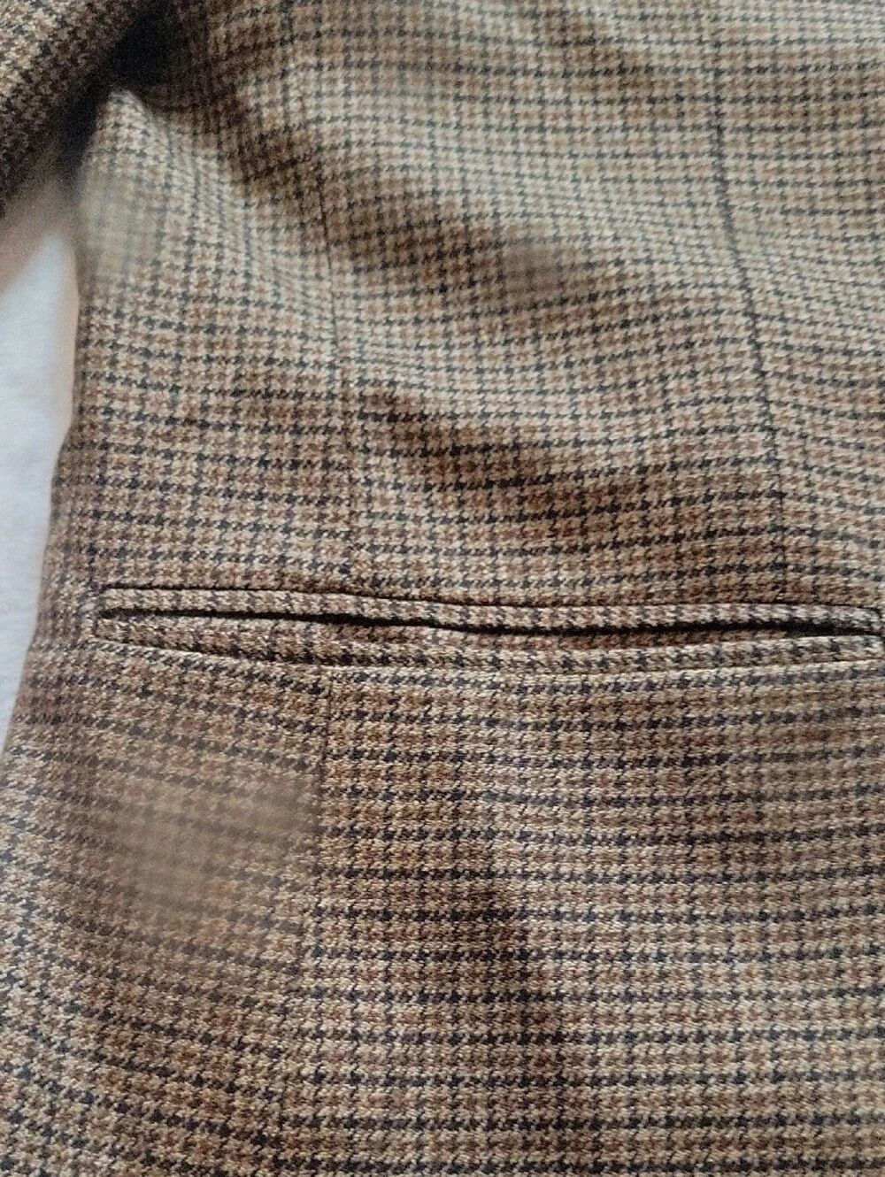 Oscar de la Renta Brown Houndstooth Sport Coat